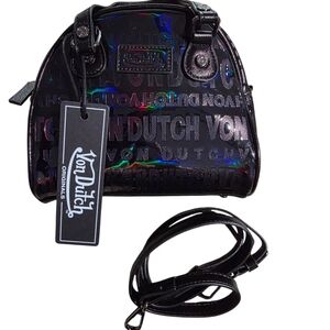 Von Dutch Black Patent Leather Women's Bag